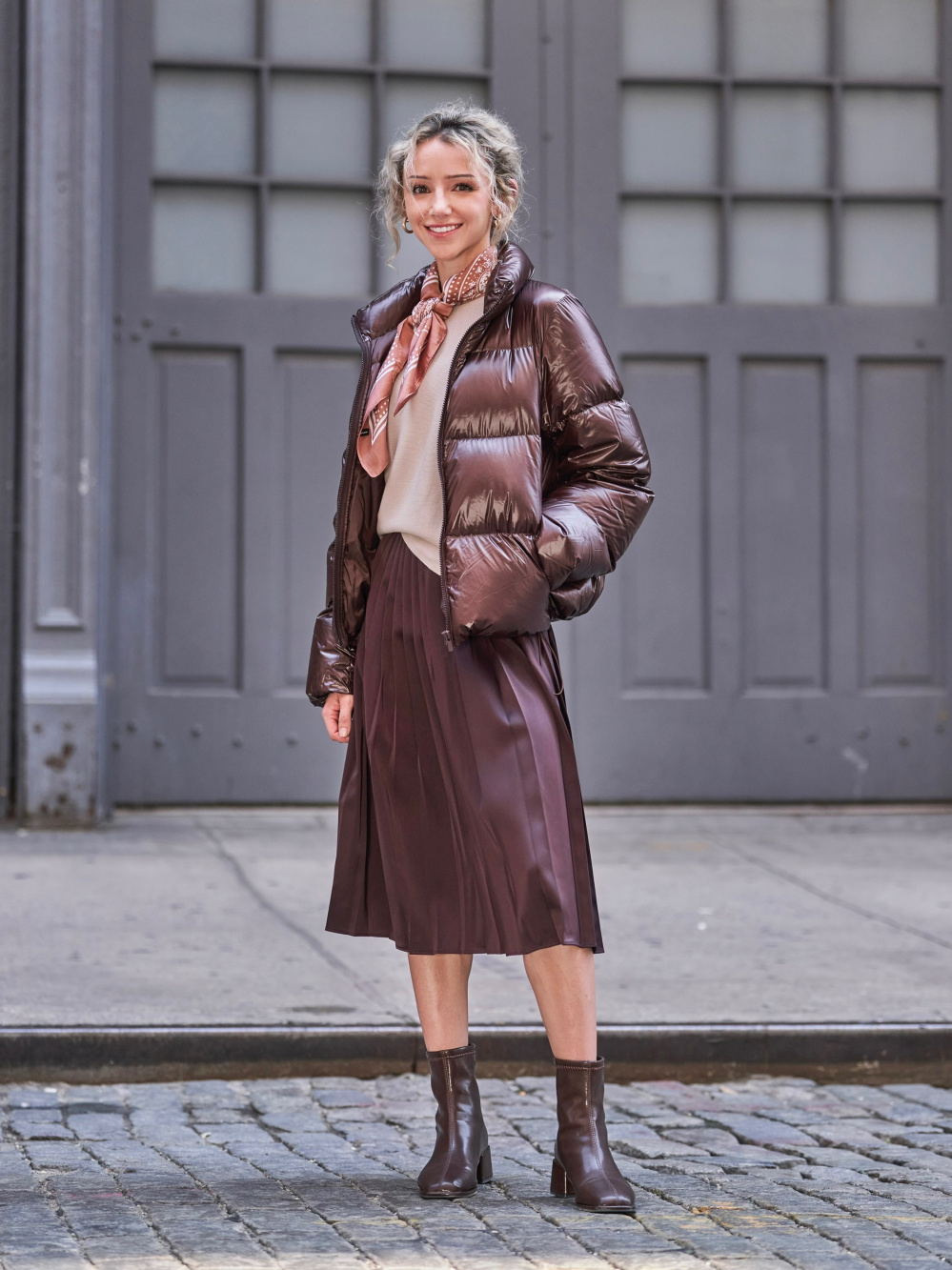 Puffer hotsell coat skirt