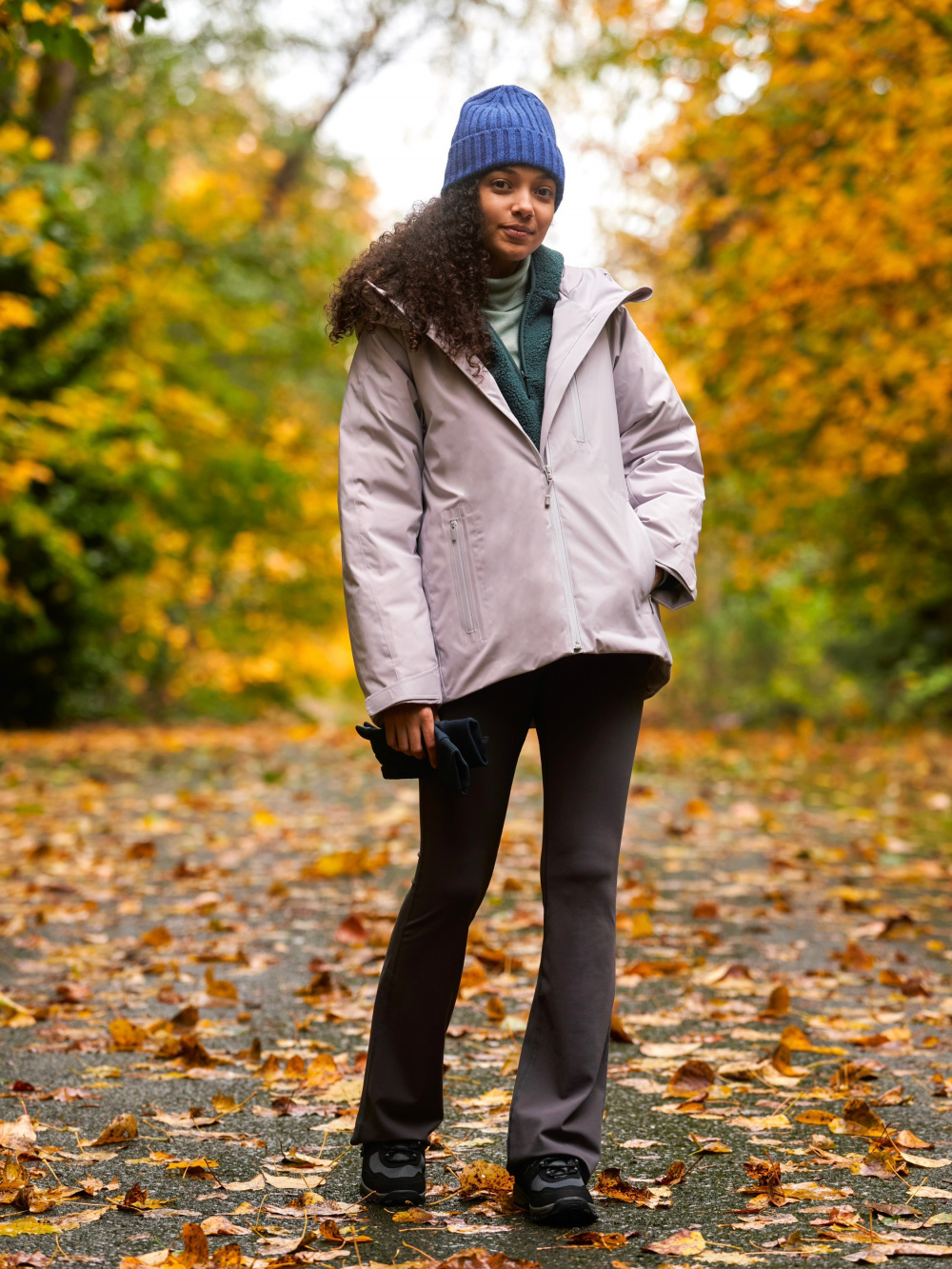 Women's Polar Fleece Top Charcoal/White - UBC Bookstore