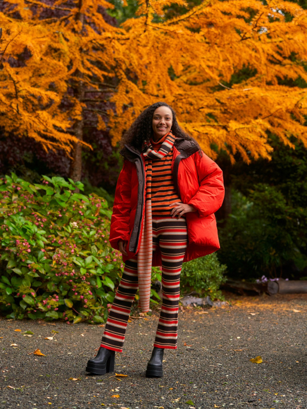 Striped knit pants in multicoloured - Marni