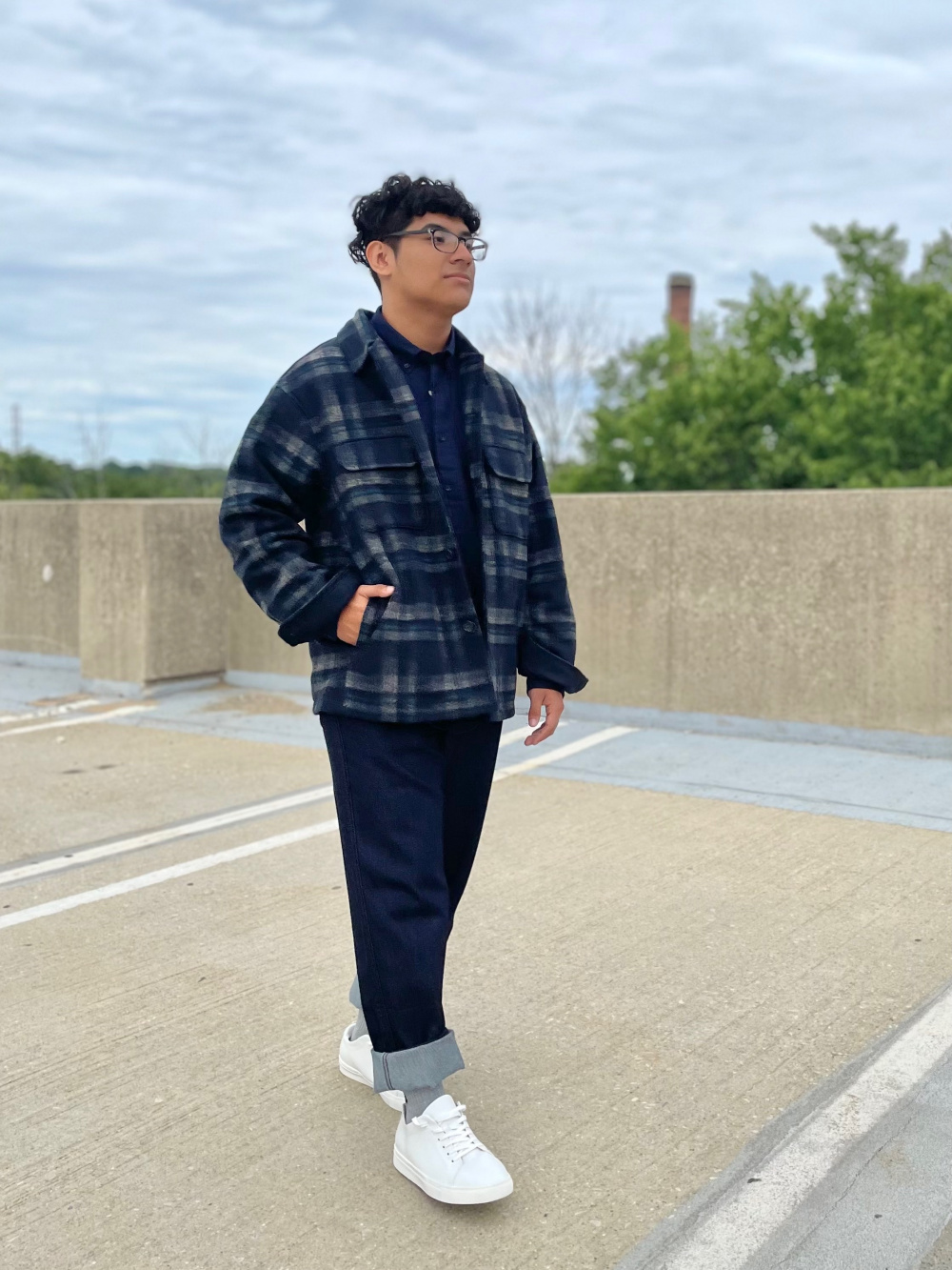 Windproof Outer Fleece Printed Jacket (JW Anderson)