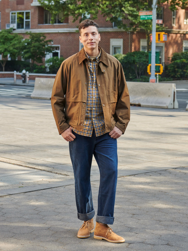 Regular Fit Utility Jacket - Light beige - Men