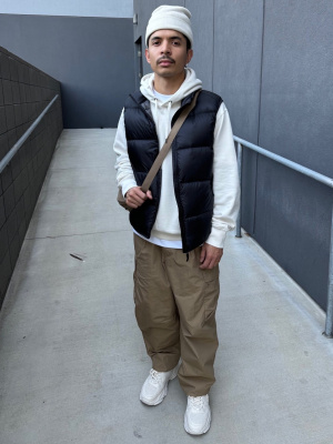 【関送込み】Loose-fitting cargo pants*ユニセックス/N240046-1 Size 31x33 Semantic Design Cargo Pants Black Bondage Pants