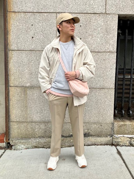 Check styling ideas for「UNIQLO U FLEECE JERSEY OVER SHIRT、PLEATED WIDE  PANTS」