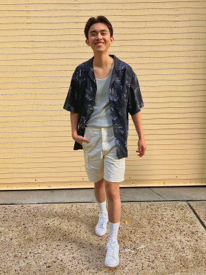トップス MEER. OPEN COLLAR SHORT SHIRT OPEN COLLAR SHORT SHIRT /WHT A555 - MEER.