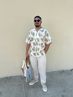 Modal Open Collar Short Sleeve Shirt | Printed | UNIQLO US