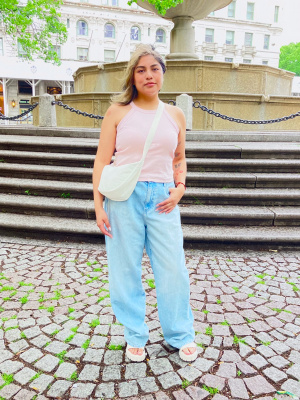 パンツ epa wide straight jeans 24 wide straight jeans - ëpa