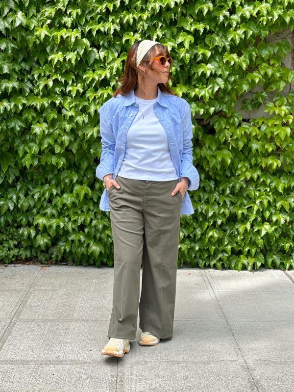 Check styling ideas for「Zip-Up Blouson Jacket、Wide Chino