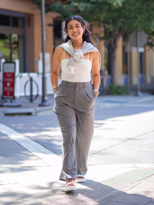 【COLOR iN ID】Peach pleated wide pants Pleated Wide Pants | UNIQLO US