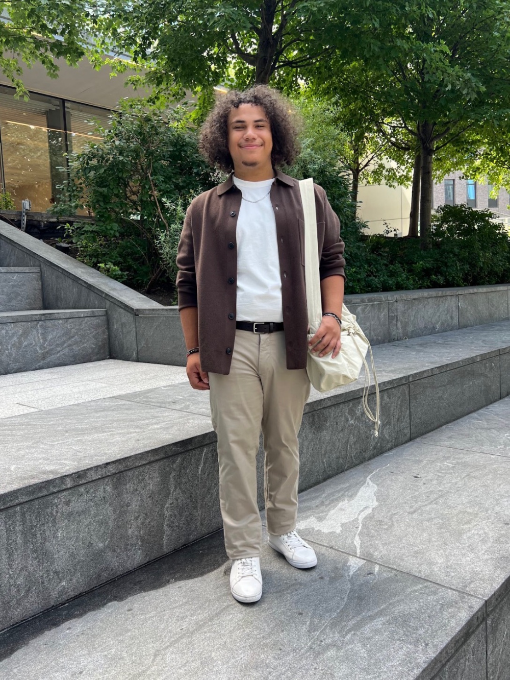 Check styling ideas for「Milano Ribbed Shirt Collar Cardigan