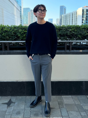 Smart Ankle Pants | 2-Way Stretch | Wool-Like