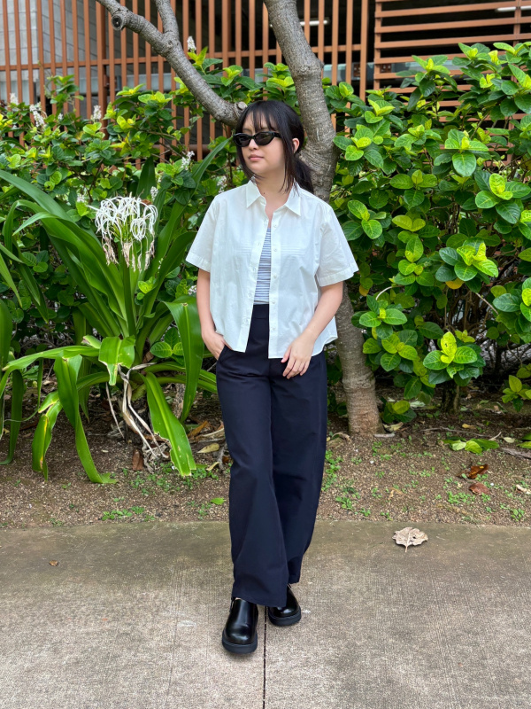 virgo Sandwich change shirts／shorts Check styling ideas for「Denim Half Shorts | 10