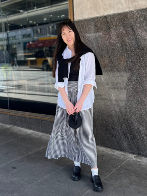 3D Knit Cotton Crew Neck Sweater