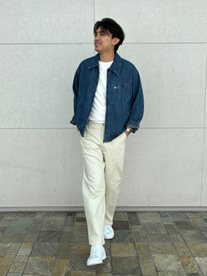 Zip-Up Blouson Jacket | Denim | UNIQLO US