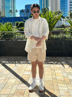 Linen Blend Easy Shorts | 5