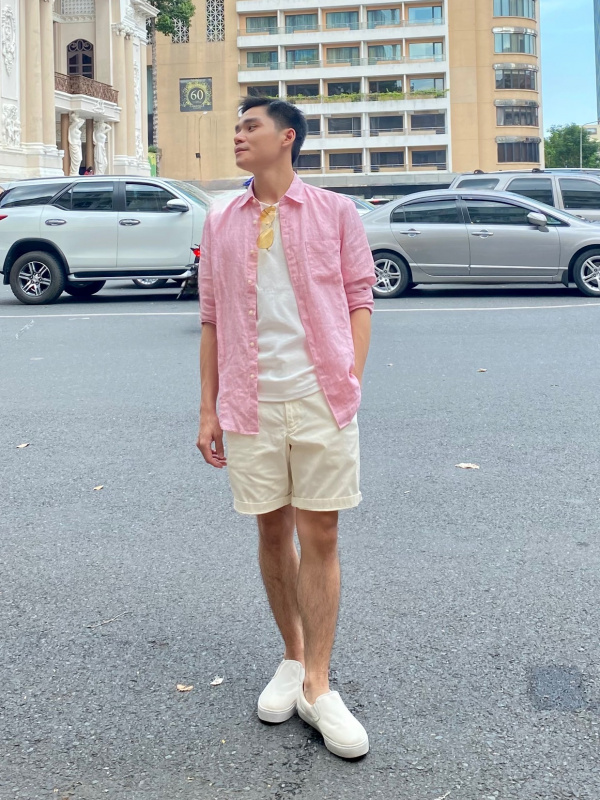Check styling ideas for「Premium Linen Long-Sleeve Shirt、Pleated