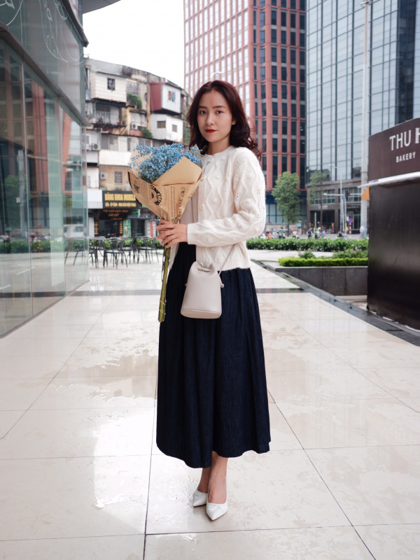 WOMEN'S DENIM GATHER SKIRT | UNIQLO SG