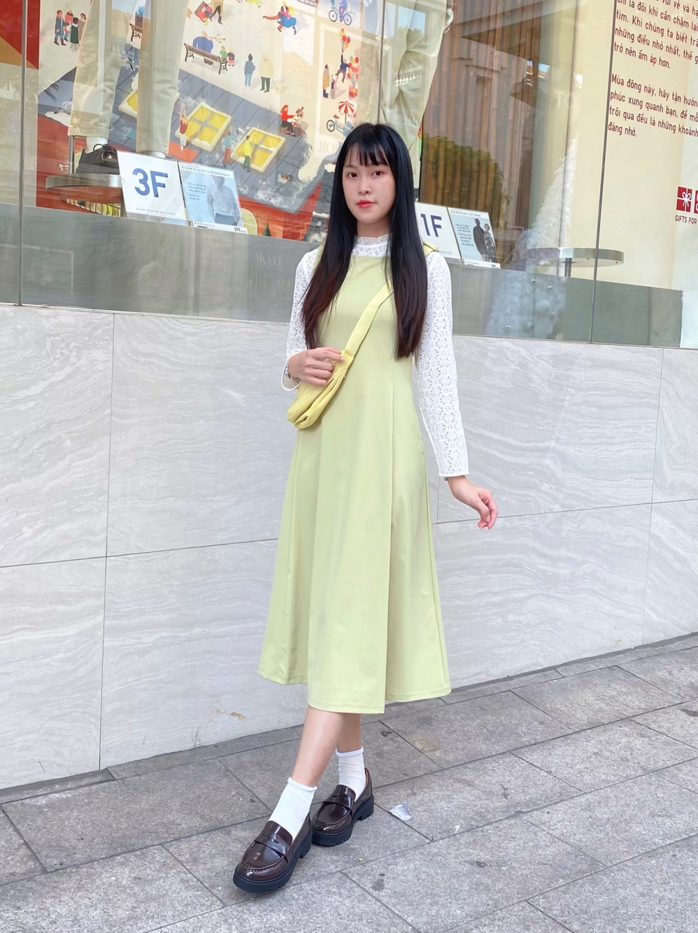 Uniqlo yellow hot sale dress