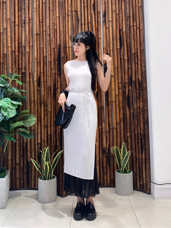 Uniqlo pleated dress new arrivals