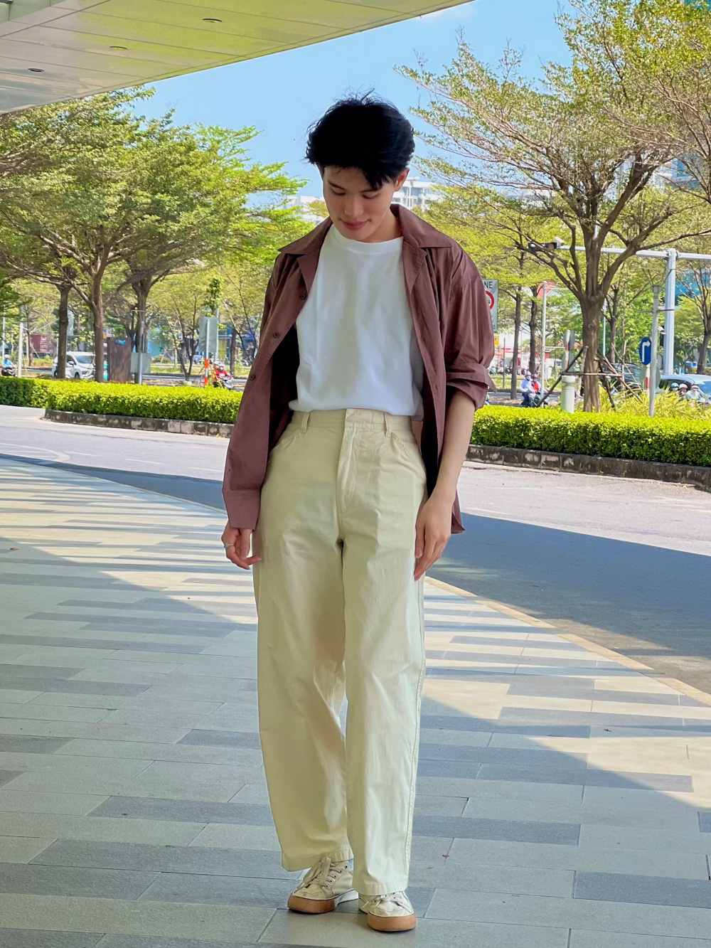 RaanPahMuang Open Collar Long Sleeve Cotton Shirt - Fair Trade Handmade In Thailand