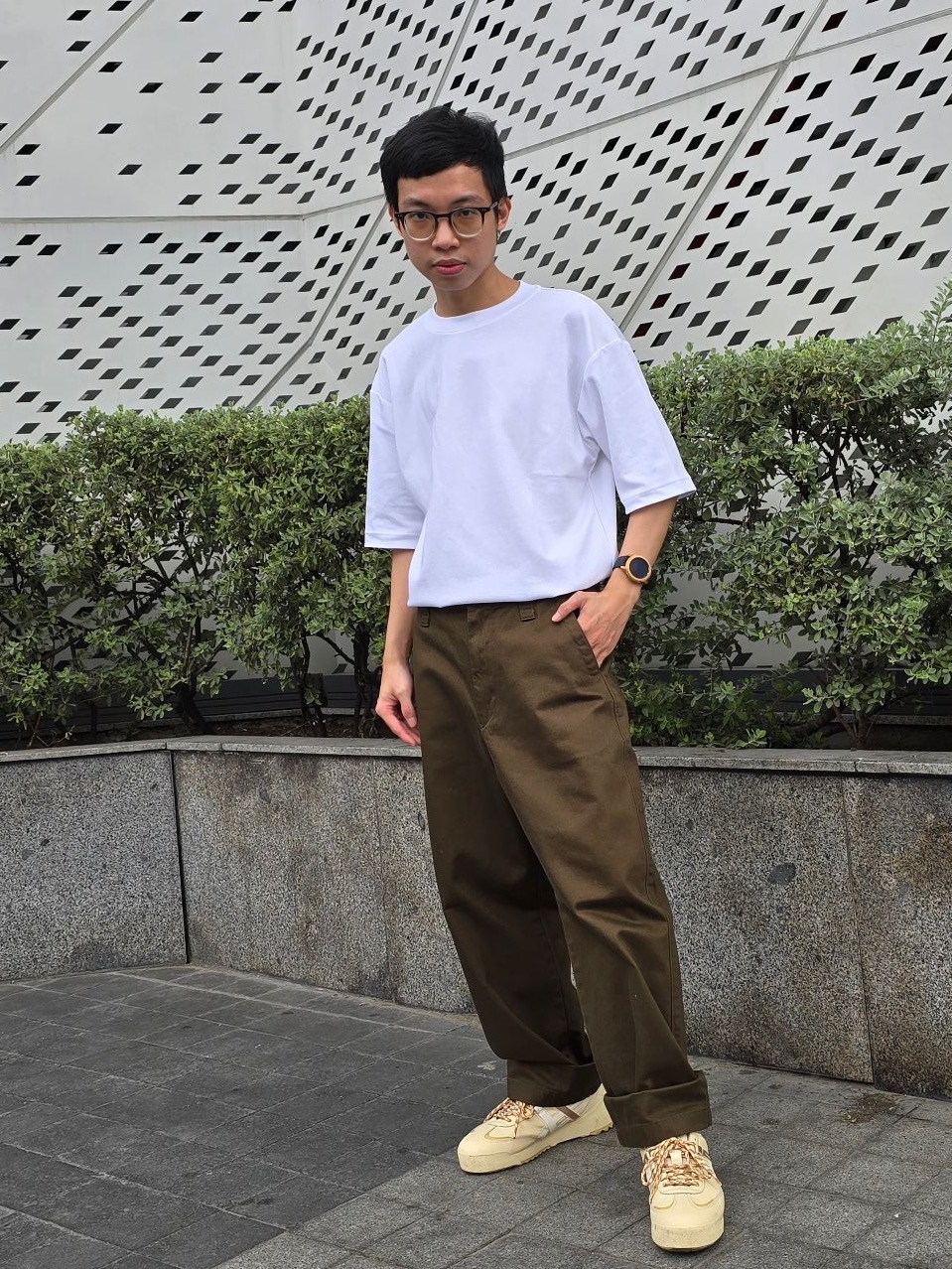 Check Styling Ideas Forwashable Knit Ribbed Polo Sweaterwide Fit Chino Pants Uniqlo In