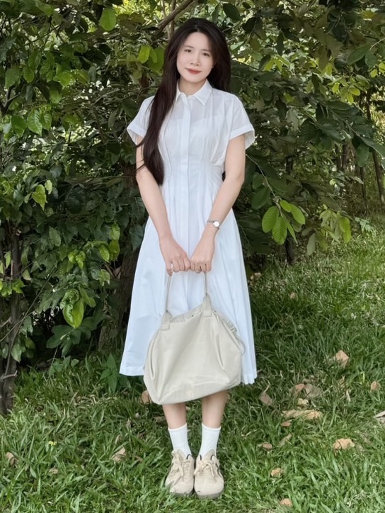 searsucker shirt dress Modest Blue Seersucker Shirt Dress  Women's Fashion  Daniella Faye USA