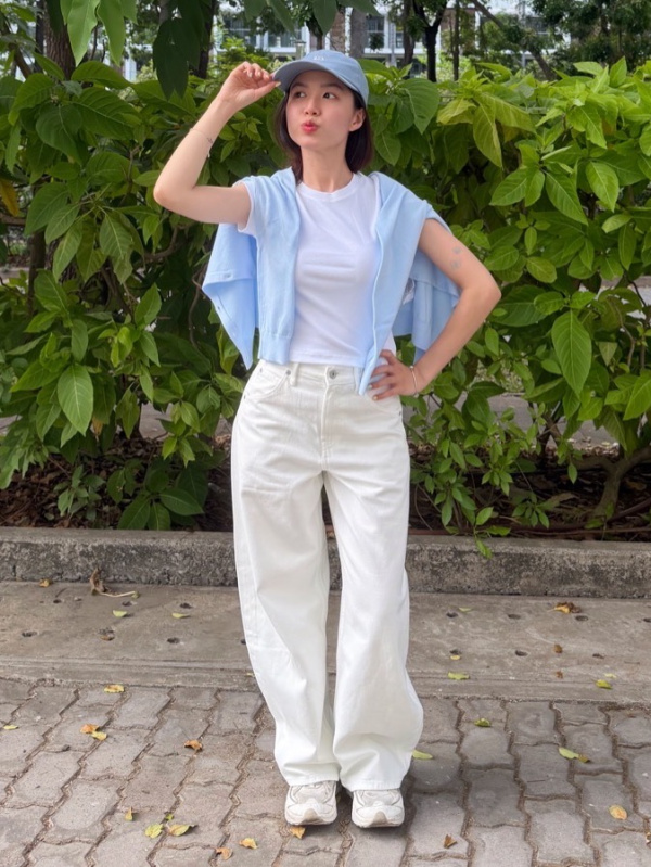 An outfit using Mini T-Shirt and Coated Oversized Blouson | Faux