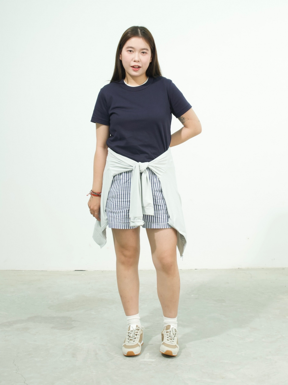 Kemeja Linen Blend Kerah Terbuka Lengan Pendek