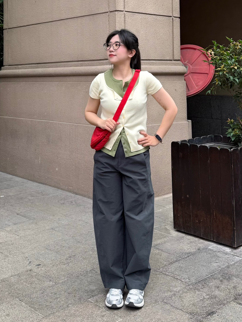 Quần Dài Ống Cong Barrel Vải Jersey​